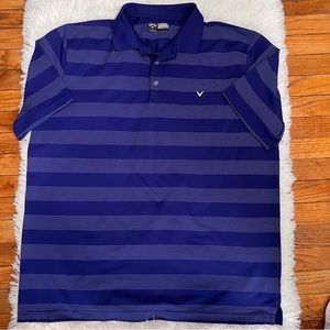 Callaway‎ Mens striped lightweight golf polo size XL